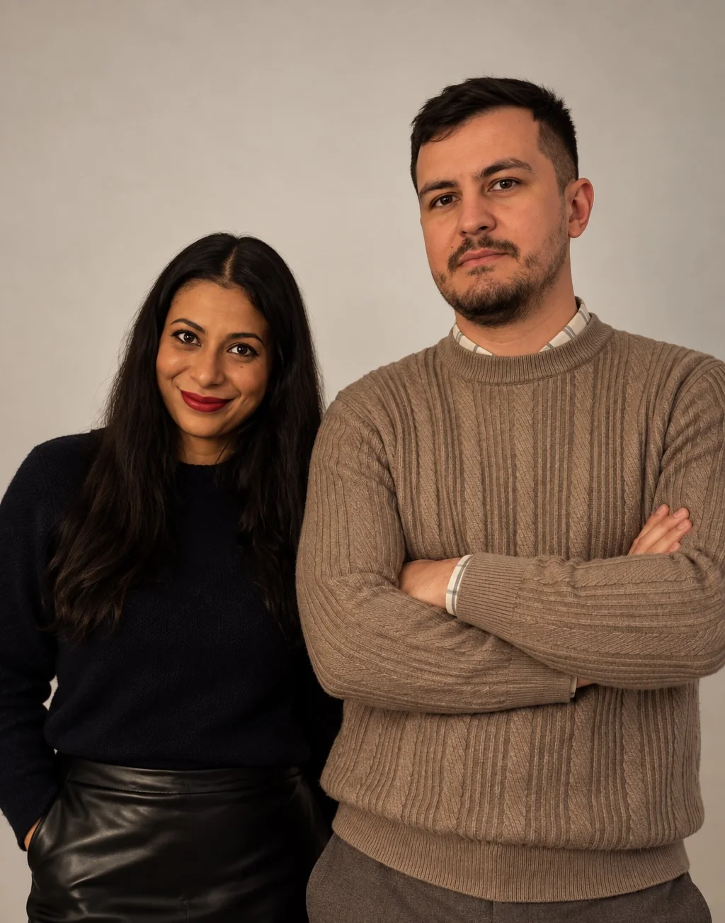 Assina et Arthur, cofondateurs de Studio Arlequin